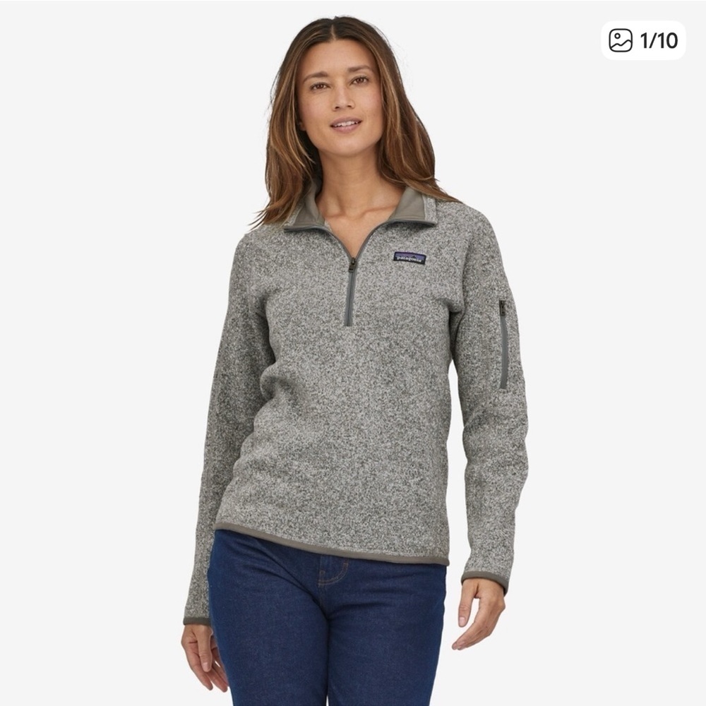 Patagonia Gray Quarter-Zip Pullover